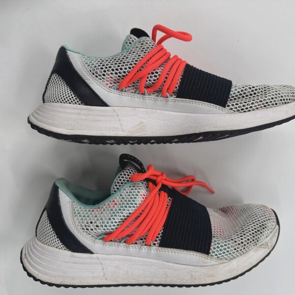 Under Armour Shoes Womens 9 Breathe Lace up White Running Sneakers 3019973-100 - Picture 3 of 8